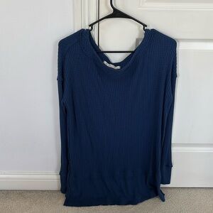 Navy blue free people sweater